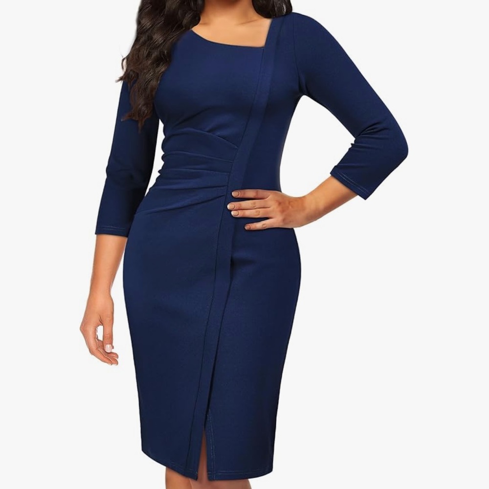 Vintage Navy office dress